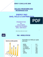 Energy R&D Bhel Role & Contribution