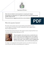 Separation of Powers Worksheets For Teachers