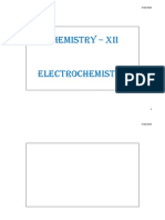 Electrochemistry Lecture Notes