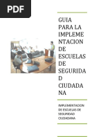 Guia para La Implementacion de Escuelas de Seguridad Ciudadana