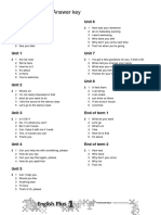 Speaking Tests Answer Key: Diagnostic Unit 6