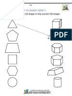 Match 2d 3d Shapes 1 PDF