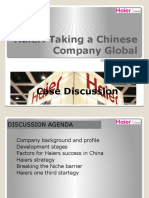 Haier: Taking A Chinese Company Global: Case Discussion