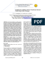 Investigation and Understanding The Conditions of Power Transformer Internal Faults Using On-Line Technique