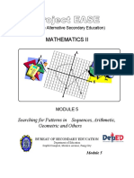 Module 5 - Searching For Patterns, Sequence and Series