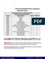 Materias Intersemestrales