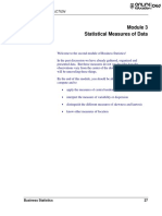 3-Statistical Measures of Data PDF