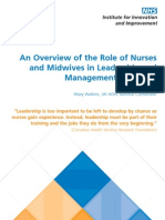 An Overview of The Role of Nurses and Midwives in Leadership and Management in Europe