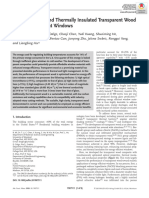 A Clear, Strong, and Thermally Insulated Transparent Wood For Energy Effcient Windows