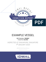 Example Vessel: Inspected at Singapore, Singapore 7 JANUARY 2020