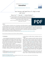 Evaluation of Resistance Increase and Speed Loss of A Ship in Wind and Waves