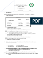 Fist Periodical Exam Science 7 Name: - Grade & Section: - Score