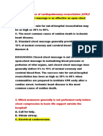 Which Is Not True of Cardiopulmonary Resuscitation (CPR) ?