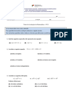 1º Teste de Avaliação - 8º D