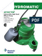 SHEF40: Submersible High Head Effluent Pump