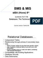 Dbms & Mis: BBA (Hons) 8