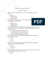 CHEM 113-Quiz #7 Answer Key