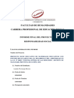 Informe Proyecto de Rs Reciclaje