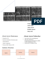 Arrow Electronics Inc: Group 4 Akash Gupta Aditya Anand Rishabh Agarwal Shreya Jain