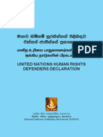 United Nations Human Rights Defenders Declaration