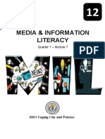 Media & Information Literacy: Quarter 1 - Module 7