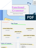 Functional Grammar For 5th Semester of English Education