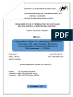 Comprendre L'impact de La Structure Financière de L'entreprise Sur Sa Performance Financière PDF