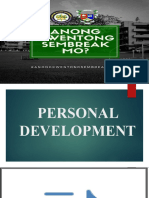 Personal Development 2ND Semester