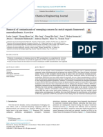 Removal of Contaminants of Emerging Concern by Metal-Organic Framework Nanoadsorbents - A Review