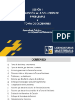 Sesión I. Introducción A La Solución de Problemas y Toma de Decisiones