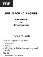 Fuels For I.C. Engines: Conventional and Non-Conventional