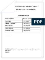 Department of Chemistry: Rawalpindi Women University