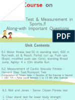 UNIT - 6: Test & Measurement in Sports..!! Along-With Important Questions