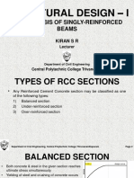 7 Design of Singly Reinforced Beams