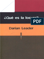 Darian Leader - Qué Es La Locura PDF