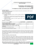 Taxonomy and Systematic and Biology Nomenclature and Some Basic Rules PDF