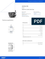 Spherical Roller Bearings: Dimensions