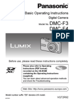 Lumix DMC-F3 Manual