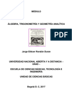 Álgebra, Trigonometría y Geometría Analítica 2017 - UNAD PDF