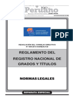 Reglamento Del Registro Nacional de Grados y Titulos Resolucion No 009 2015 Suneducd 1327036 1 PDF