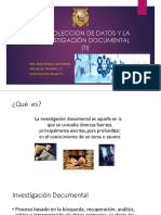 Recoleccion de Datos Investigación Documental