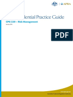 Draft Prudential Practice Guide: CPG 220 - Risk Management