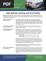 High Altitude Cooking and Food Safety