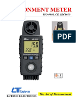 Environment Meter: ISO-9001, CE, IEC1010