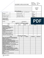 Seafarers' Application Form: Company Work Form Form No. F.6.2 Issue A Date Authorised by 01/11/06 MD