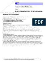 Componente Curricular: LÍNGUA INGLESA 6º Ano - 1º Bimestre PROPOSTA DE ACOMPANHAMENTO DA APRENDIZAGEM 25 - ORIG-PROJING6-MD-GAB-1BIM-2020