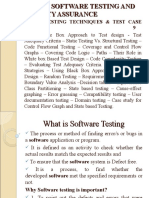 Unit I Testing Techniques & Test Case Design