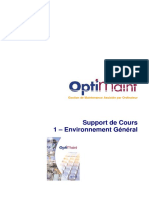 01 - OptiMaint Environnement - Général PDF