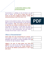 Procrastination: A Scientific Guide On How To Stop Procrastinating