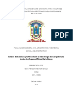 Limites de La Ciencia y La Filosofia Desde El Enfoque Del Fisico Mario Bunge. Condemayta Choque, David Fabrizio